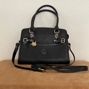 Dooney & Bourke Vintage All Weather Leather Black Satchel Bag